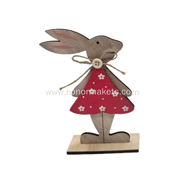 Easter Bunny Wooden Decoration